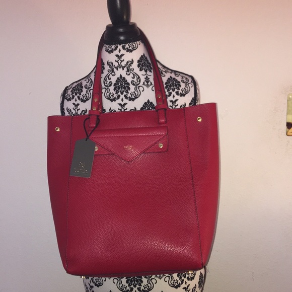 Tutilo Handbags - ❌❌SOLD❌❌Red Tutilo New York Tote 13”x11”x6”